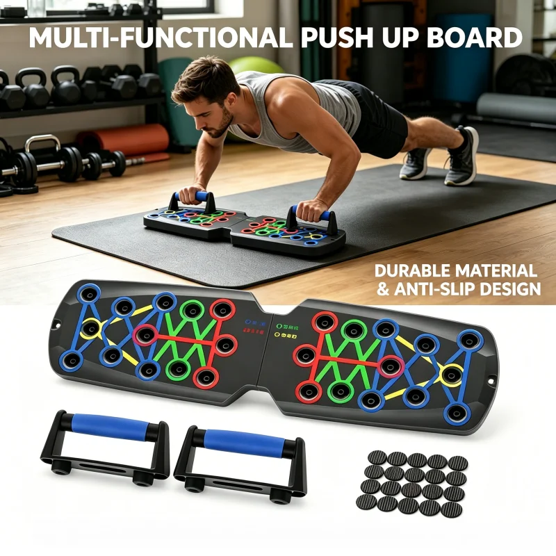 Push Up Board Foldable Multi Function - Nova Prancha de Flexões Portátil e