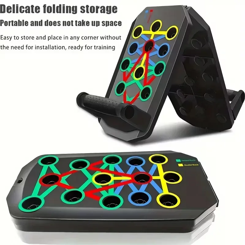 Push Up Board Foldable Multi Function - Suporte dobrável para exercícios de flexão