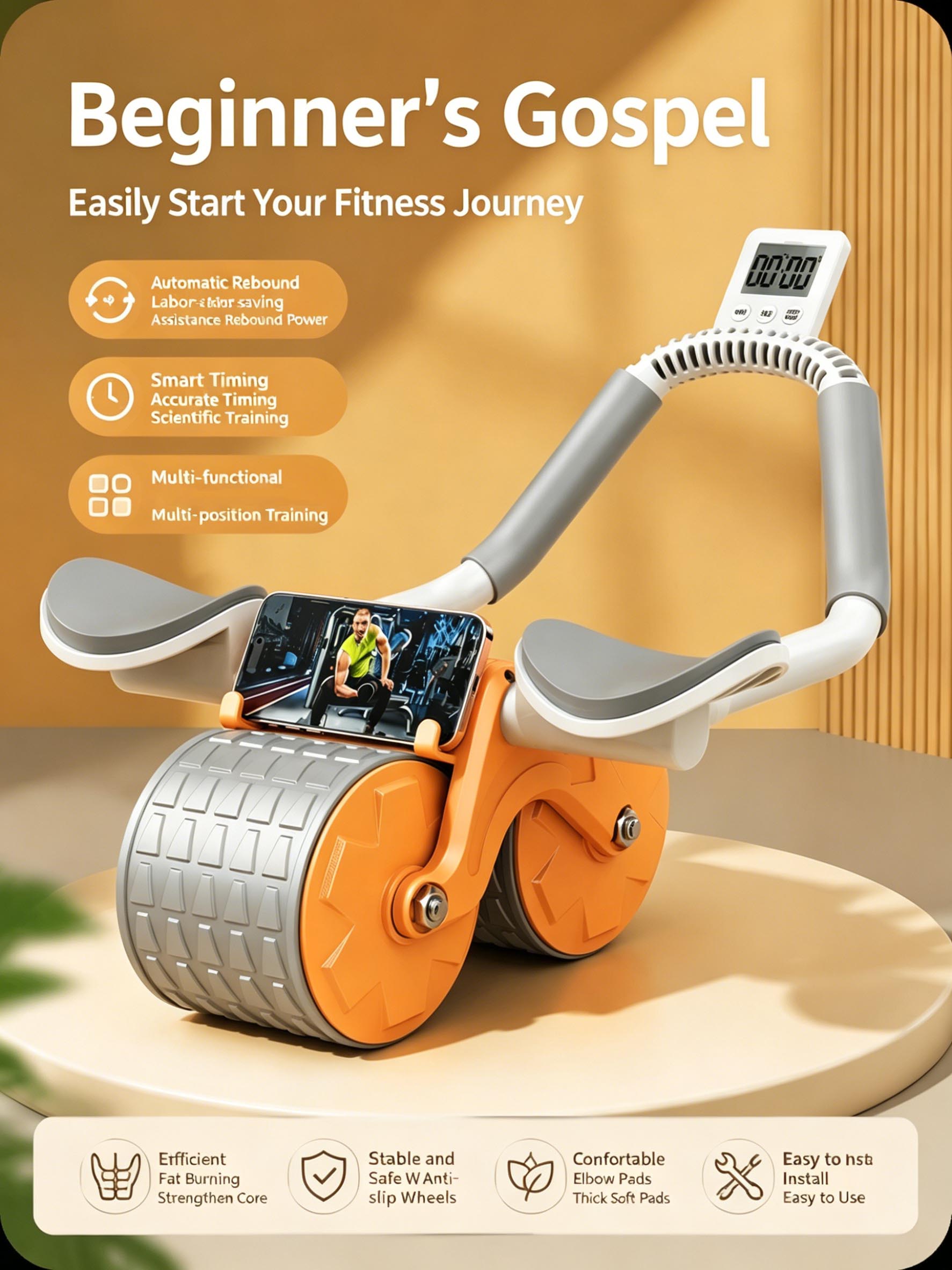 Roda Abdominal com Apoio de Co - Ab Roller Wheel With Elbow Support avaliação e preço