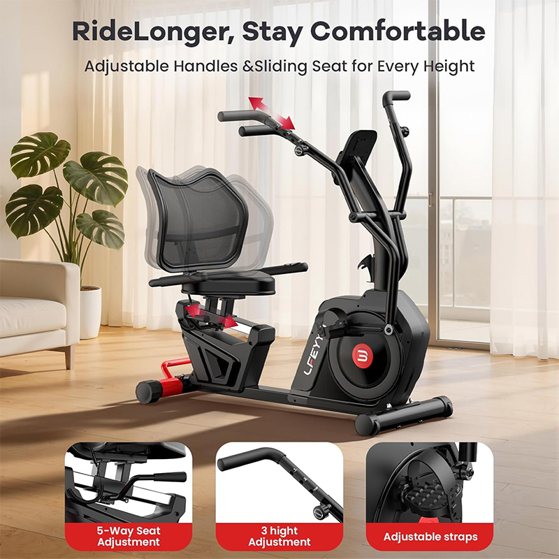 Bicicleta de exercício reclina - Exercise Bike Magnetic Resistance avaliação e preço