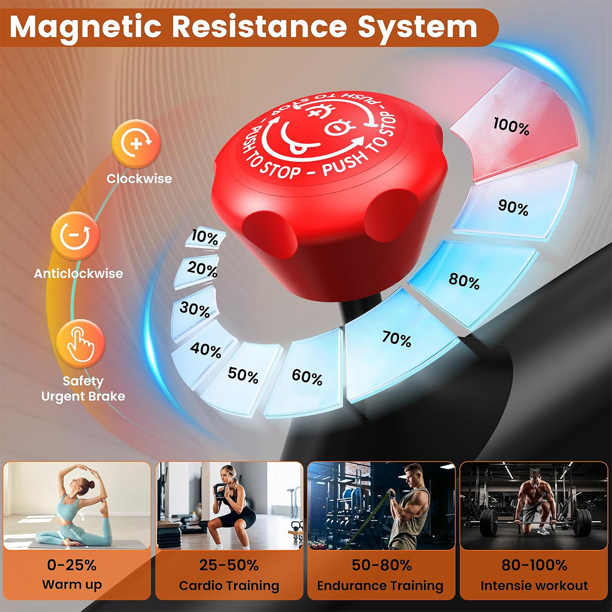 Bicicleta de exercício Pooboo, - Exercise Bike Magnetic Resistance avaliação e preço