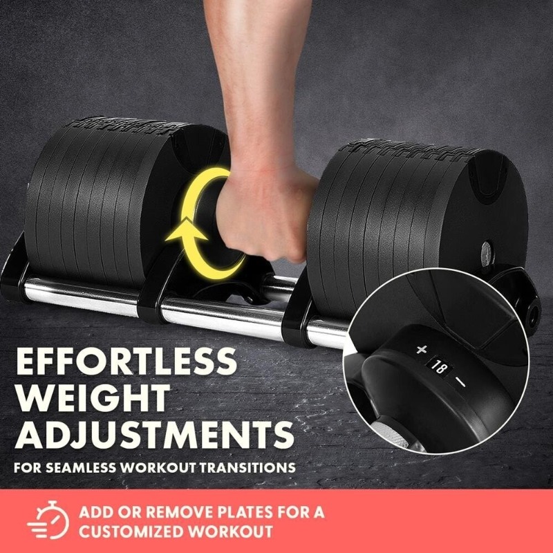 Equipamento de Fitness Grande, - Adjustable Dumbbell Pair 40Kg avaliação e preço