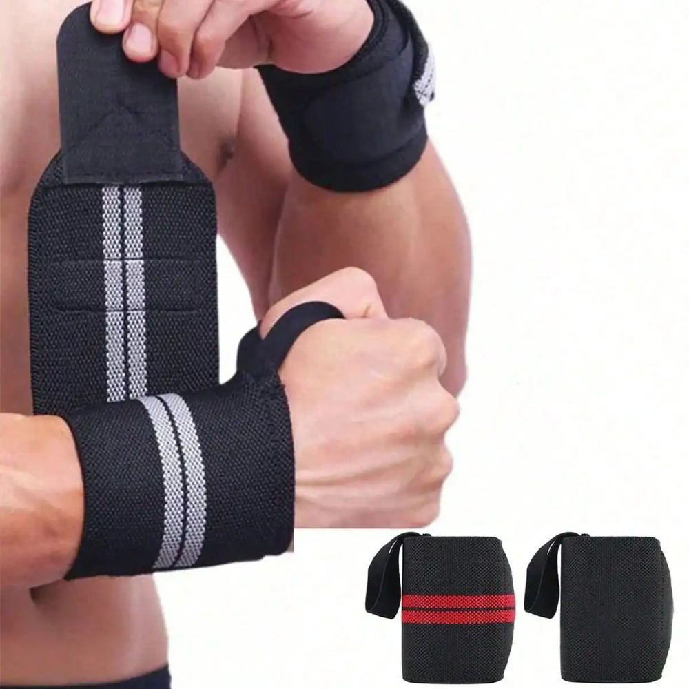 2 unidades de faixas elásticas - Wrist Wraps Weightlifting Support avaliação e preço