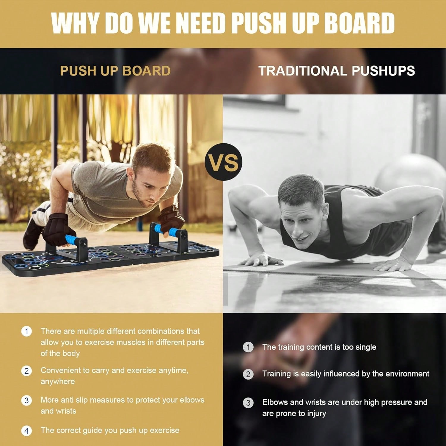 Conjunto de prancha dobrável m - Push Up Board Foldable Multi Function avaliação e preço