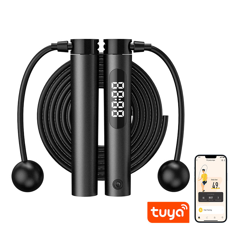 Alta qualidade sem fio pular c - Smart Jump Rope Digital Counter avaliação e preço